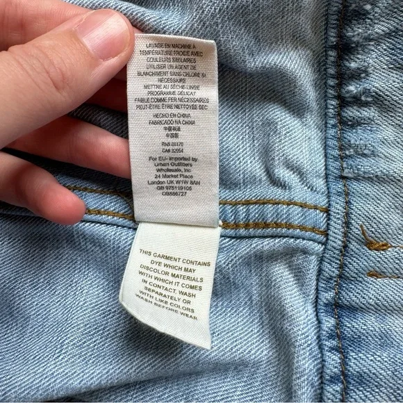 Free People Paisley Quilted Denim Jacket - Picture 9 of 9